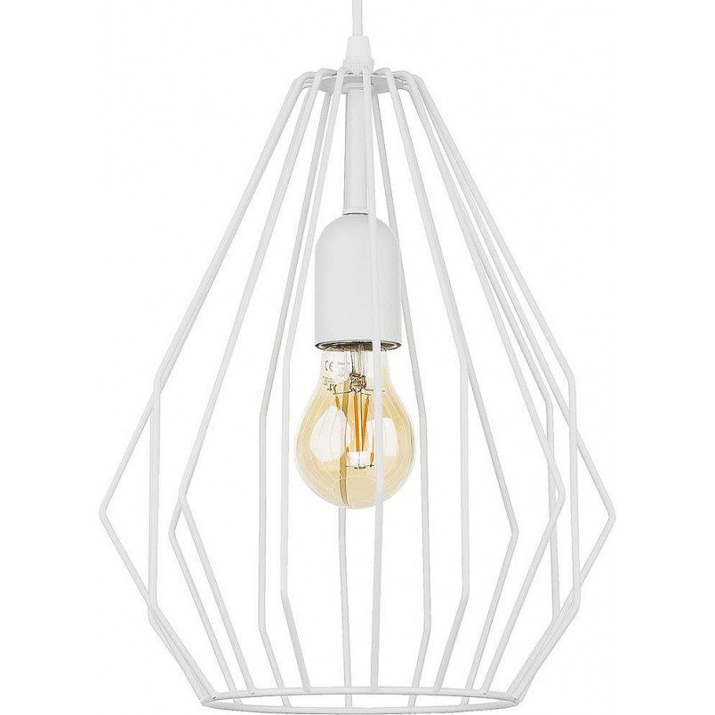 Lampa wisząca Brylant biała TK Lighting | Loftowa, E27