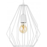 Lampa wisząca Brylant biała TK Lighting | Loftowa, E27