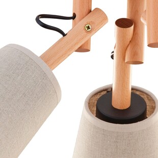 Lampa sufitowa z 3 kloszami Vaio III 46cm naturalna TK Lighting