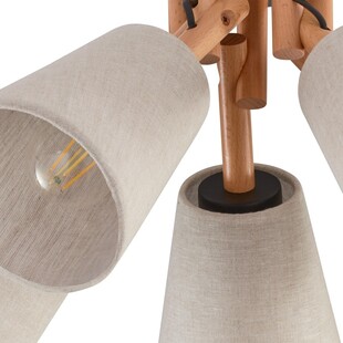 Lampa sufitowa z 5 kloszami Vaio V 50cm naturalna TK Lighting