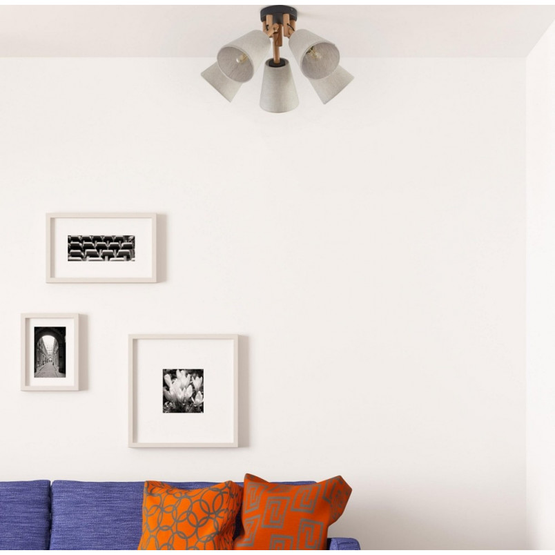 Lampa sufitowa Vaio | 5 kloszy, boho | TK Lighting
