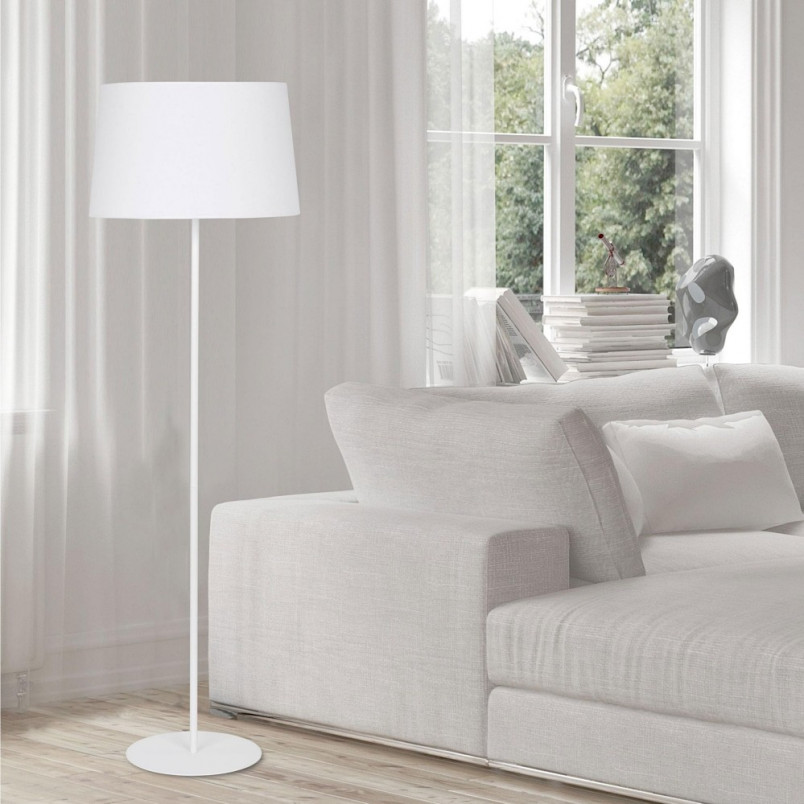 Lampa podłogowa Maja 45 biała | TK Lighting - Eleganckie oświetlenie
