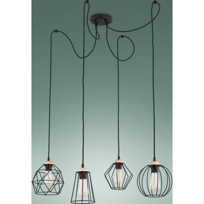 Lampa Wisząca Galaxy 4-punktowa Czarna | TK Lighting