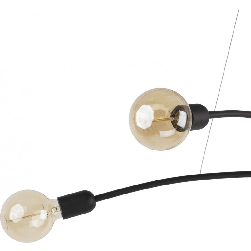 Lampa wisząca loft "Patyczak" Helix 4xE27 czarna - TK Lighting