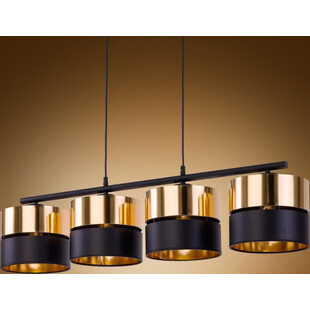 Lampa sufitowa Hilton IV złota/czarna | TK Lighting - Glamour