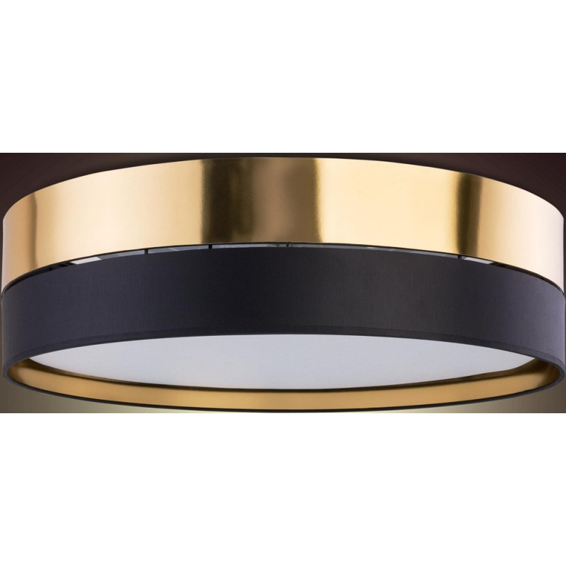 Plafon Hilton 60cm Złoty/Czarny TK Lighting | Lampa Glamour