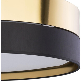 Plafon okrągły z abażurem Hilton 60 złoty/czarny marki TK Lighting