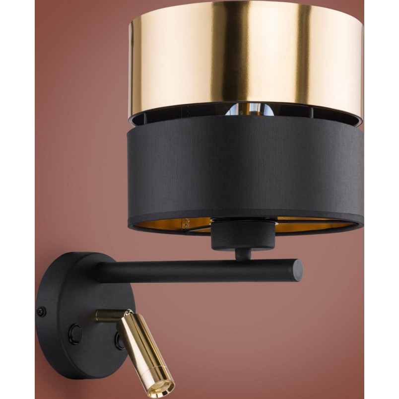 Kinkiet Hilton II LED złoty/czarny | TK Lighting - Eleganckie oświetlenie
