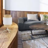 Lampka nocna rattanowa Boho biała | TK Lighting - Stylowe oświetlenie