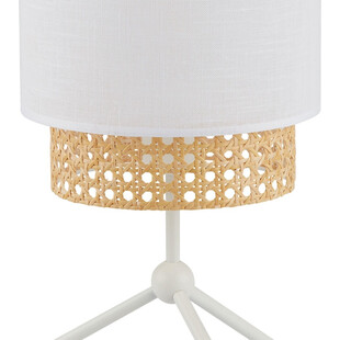 Lampka nocna rattanowa Boho biała | TK Lighting - Stylowe oświetlenie