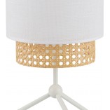 Lampka nocna rattanowa Boho biała | TK Lighting - Stylowe oświetlenie