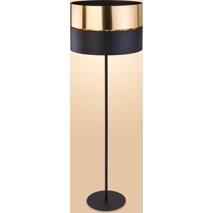 Lampa podłogowa Hilton złota/czarna TK Lighting | Elegancki design