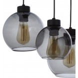 Lampa Sufitowa Cubus Graphite VI - TK Lighting | Szkło, 6 punktów