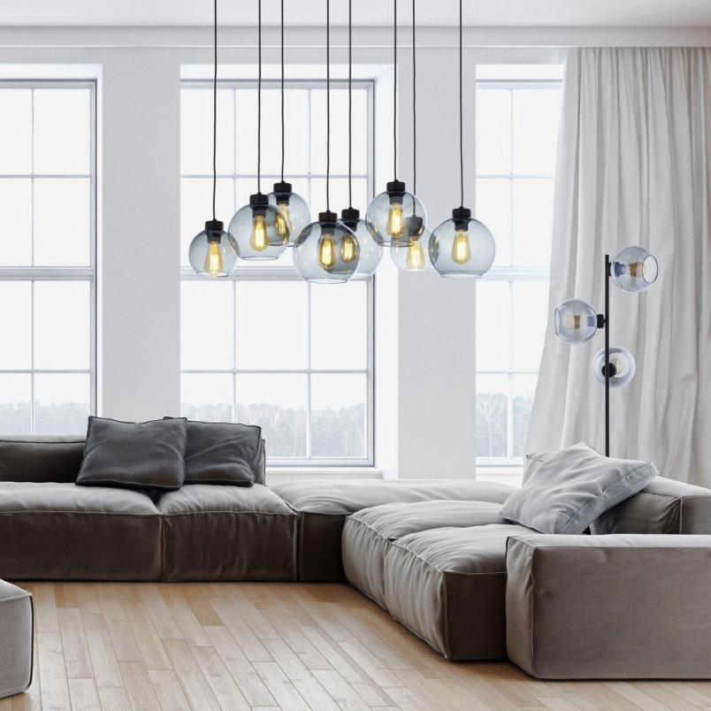 Lampa sufitowa Cubus Graphite VIII - TK Lighting | Szklane kule