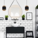 Lampa Wisząca Rattanowa Boho Czarna | TK Lighting