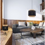 Lampa wisząca rattanowa Boho czarna TK Lighting | Eleganckie oświetlenie