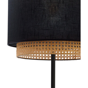 Lampa podłogowa rattanowa Boho 38 czarna TK Lighting