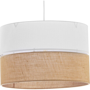 Lampa wisząca boho Linobianco | Biała, E27 | TK Lighting