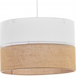 Lampa wisząca boho Linobianco | Biała, E27 | TK Lighting