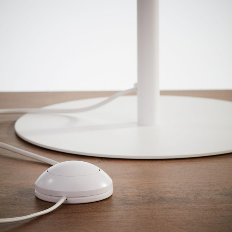 Lampa podłogowa boho Linobianco biała | TK Lighting