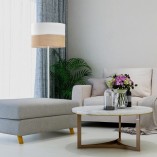 Lampa podłogowa boho Linobianco biała | TK Lighting