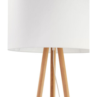 Lampa podłogowa trójnóg z abażurem Tokyo sosna / biały TK Lighting