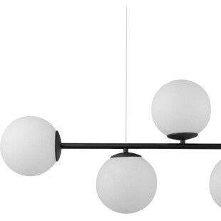 Lampa wisząca szklane kule Celeste V 96cm biało-czarna TK Lighting