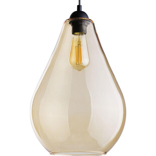 Lampa wisząca szklana Fuente | Bursztynowa | TK Lighting
