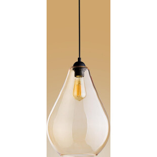 Lampa wisząca szklana Fuente | Bursztynowa | TK Lighting