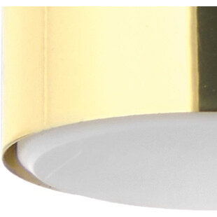 Plafon glamour Dallas LED 8cm czarno-złoty TK Lighting