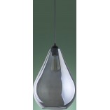 Lampa wisząca Fuente | Szklana, grafitowa | TK Lighting