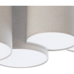 Plafon Mona Nature V - Brązowy TK Lighting | Lampa Materiałowa