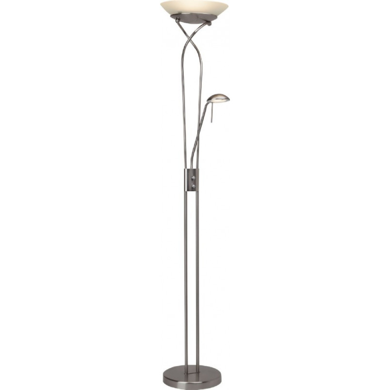 Lampa podłogowa szklana Ollie LED - Elegancki styl vintage | Brilliant