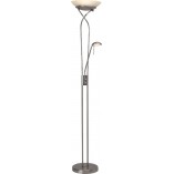 Lampa podłogowa szklana Ollie LED - Elegancki styl vintage | Brilliant