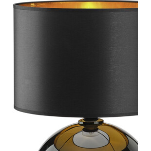 Lampa stołowa szklana czarno-złota Palla | TK Lighting