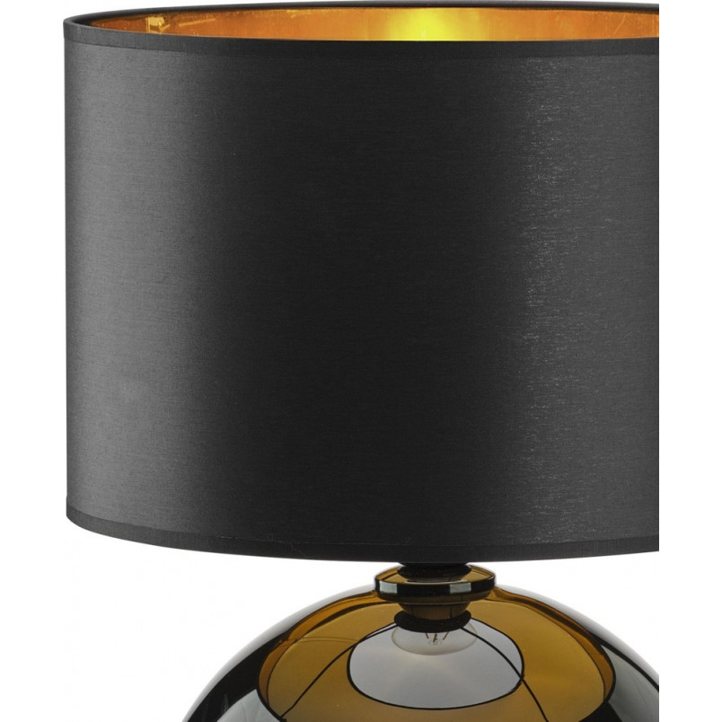 Lampa stołowa szklana czarno-złota Palla | TK Lighting