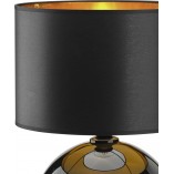 Lampa stołowa szklana czarno-złota Palla | TK Lighting