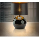 Lampa stołowa szklana czarno-złota TK Lighting | Palla Small