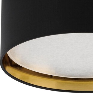 Plafon okrągły glamour z abażurem Bilbao 45 czarno-złoty marki TK Lighting