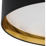 Plafon Glamour Bilbao | Czarno-Złoty 60cm | TK Lighting