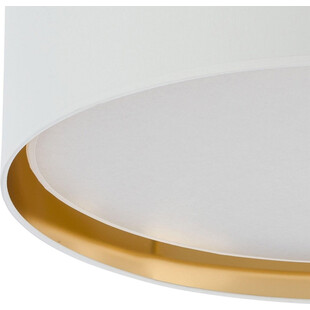 Plafon okrągły glamour z abażurem Bilbao 60 biało-złoty marki TK Lighting