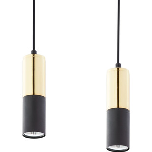 Lampa Wisząca Glamour Elit IV Czarno-Złota | TK Lighting