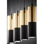 Lampa Wisząca Glamour Elit IV Czarno-Złota | TK Lighting