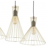 Złota lampa wisząca Sahara III - TK Lighting | Glamour