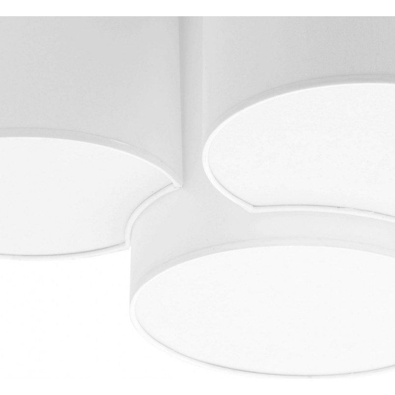 Plafon Mona IV biały TK Lighting | Lampa materiałowa E27