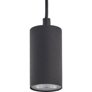 Lampa wisząca tuba Logan 5 czarna marki TK Lighting