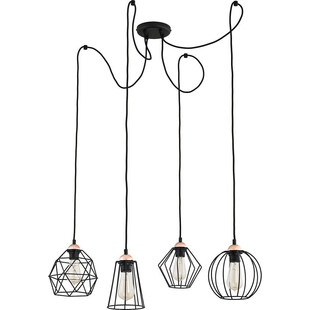 Lampa Wisząca Galaxy 4-punktowa Czarna | TK Lighting