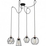 Lampa Wisząca Galaxy 4-punktowa Czarna | TK Lighting