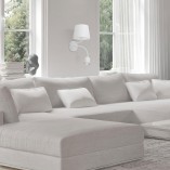 Kinkiet Maja LED biały z abażurem | TK Lighting