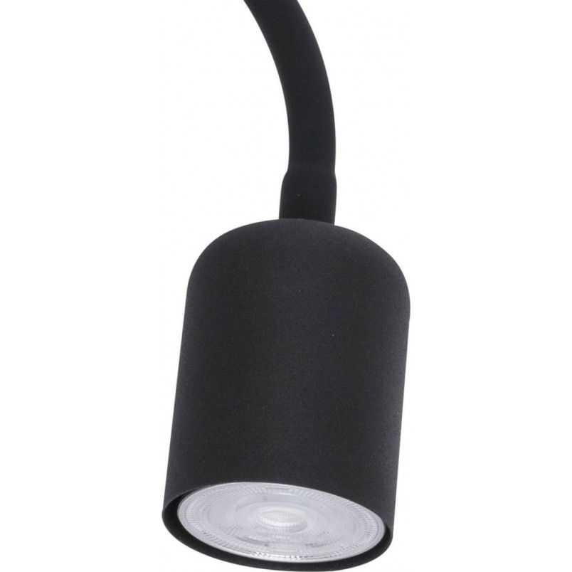 Kinkiet Maja LED czarny TK Lighting z abażurem i włącznikiem